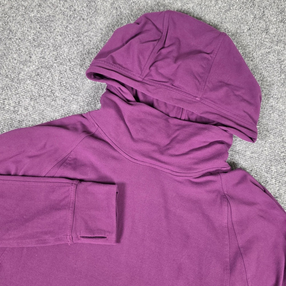 Lululemon Pick Up The Pace Hoodie Women 10 Purple Cowl Neck Long Sleeve